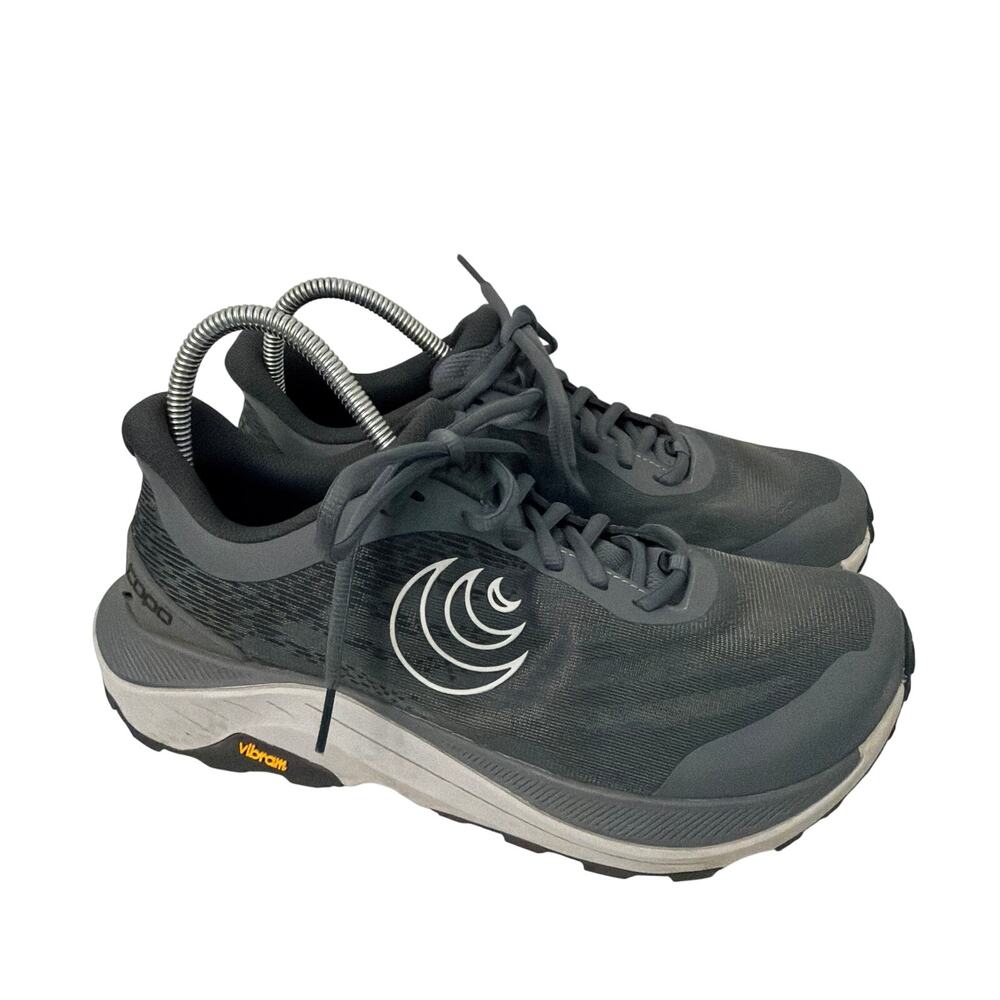 Topo Athletic Ultraventure 4 Shoes Mens Size 8 Wide Gray Trail Running Vibram